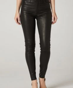 Hudson Jeans Women's Barbara High-Rise Super Skinny Leather Pant