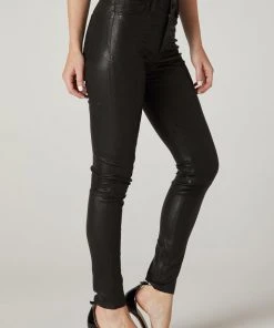 Hudson Jeans Women's Barbara High-Rise Super Skinny Leather Pant