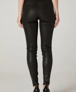 Hudson Jeans Women's Barbara High-Rise Super Skinny Leather Pant