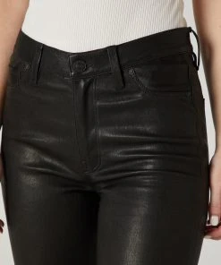 Hudson Jeans Women's Barbara High-Rise Super Skinny Leather Pant