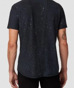 Hudson Jeans Anderson Reversed Elongated Tee Men's 13 Hudson Jeans Anderson Reversed Elongated Tee Men's