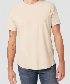 Hudson Jeans Anderson Reversed Elongated Tee Men's 12 Hudson Jeans Anderson Reversed Elongated Tee Men's