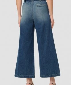 Hudson Jeans Paper Bag Wide Leg Cropped Trouser Women's