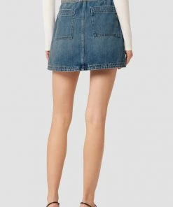 Hudson Jeans Women's Belted Cinched Waist Skirt