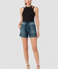 Hudson Jeans Women's Belted Cinched Waist Short 18 Hudson Jeans Women's Belted Cinched Waist Short