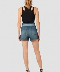 Hudson Jeans Women's Belted Cinched Waist Short 19 Hudson Jeans Women's Belted Cinched Waist Short