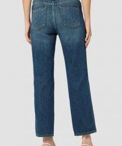 Hudson Jeans Women's Remi High-Rise Elastic Waist Straight Ankle Jean