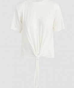 Hudson Jeans Shoulder Pad Tie Front Tee Sale