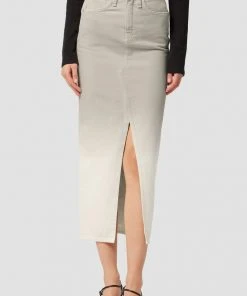 Hudson Jeans High-Rise Reconstructed Pencil Skirt Women's