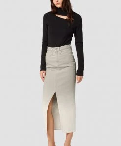 Hudson Jeans High-Rise Reconstructed Pencil Skirt Women's