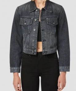 Hudson Jeans Gia Cropped Classic Trucker Women's