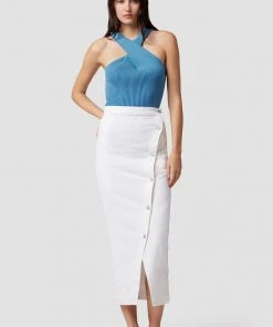 Hudson Jeans Asymmetrical Front Pencil Skirt