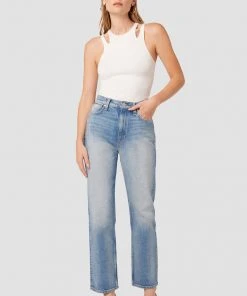 Hudson Jeans Women's Jade High-Rise Straight Leg Jean