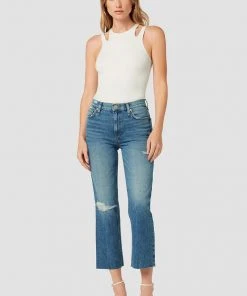 Hudson Jeans Women's Remi High-Rise Straight Crop Jean 18 Hudson Jeans Women's Remi High-Rise Straight Crop Jean