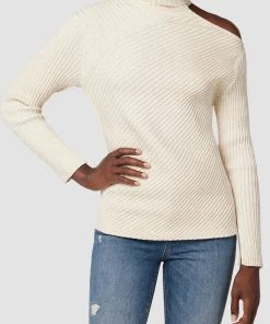Hudson Jeans Cut Out Shoulder Sweater