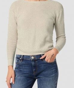 Hudson Jeans Twist Back Open Knit Sweater Women's