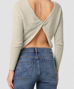 Hudson Jeans Twist Back Open Knit Sweater Women's