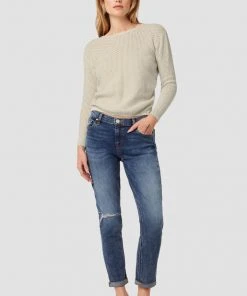 Hudson Jeans Twist Back Open Knit Sweater Women's