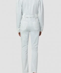 Hudson Jeans Puff Sleeve Denim Jumpsuit