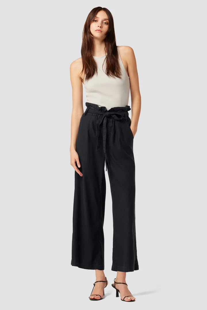 Hudson Jeans Paper Bag Wide Leg Cropped Trouser Women's 10 Hudson Jeans Paper Bag Wide Leg Cropped Trouser Women's