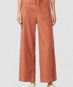 Hudson Jeans Drawstring Wide Leg Crop Trouser