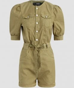 Hudson Jeans Puff Sleeve Romper Women's
