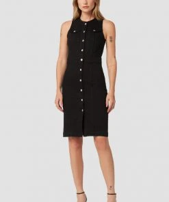 Hudson Jeans Women's Cut In Denim Midi Dress