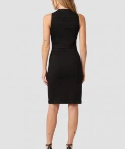 Hudson Jeans Women's Cut In Denim Midi Dress