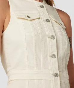 Hudson Jeans Women's Cut In Denim Midi Dress