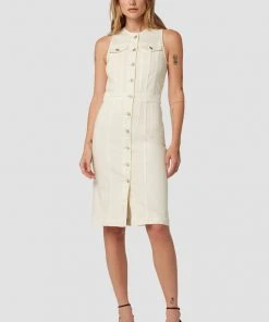 Hudson Jeans Women's Cut In Denim Midi Dress