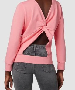 Hudson Jeans Crew Neck Back Knot Sweatshirt