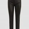 Hudson Jeans Women's Nico Mid-Rise Straight Leather Pant