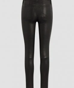 Hudson Jeans Nico Mid-Rise Super Skinny Leather Pant Women's