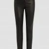 Hudson Jeans Nico Mid-Rise Super Skinny Leather Pant Women's