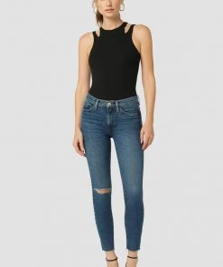 Hudson Jeans Barbara High-Rise Super Skinny Crop Jean Women's