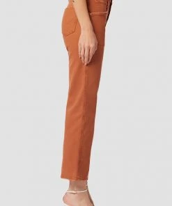 Hudson Jeans Remi High-Rise Elastic Waist Straight Ankle Jean Women's