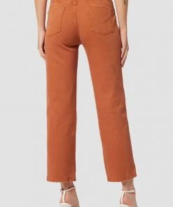 Hudson Jeans Remi High-Rise Elastic Waist Straight Ankle Jean Women's