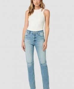 Hudson Jeans Holly High-Rise Straight Ankle Jean 18 Hudson Jeans Holly High-Rise Straight Ankle Jean