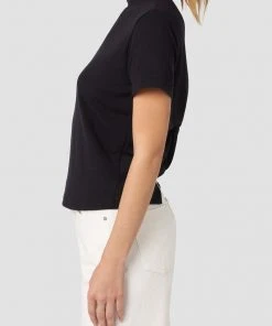 Hudson Jeans Crew Neck Knot Back Tee