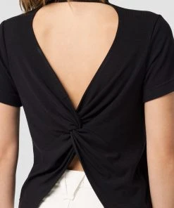 Hudson Jeans Crew Neck Knot Back Tee