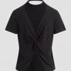 Hudson Jeans Crew Neck Knot Back Tee