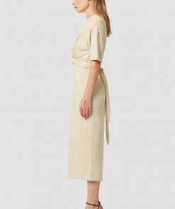 Hudson Jeans Short Sleeve Wrap Sweater Dress