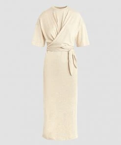 Hudson Jeans Short Sleeve Wrap Sweater Dress