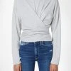 Hudson Jeans Long Sleeve Wrap Top Sale