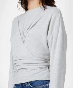 Hudson Jeans Long Sleeve Wrap Top Sale