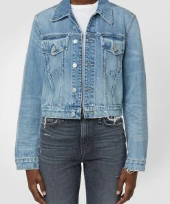 Hudson Jeans Cropped Trucker Jacket Women's 11 Hudson Jeans Cropped Trucker Jacket Women's