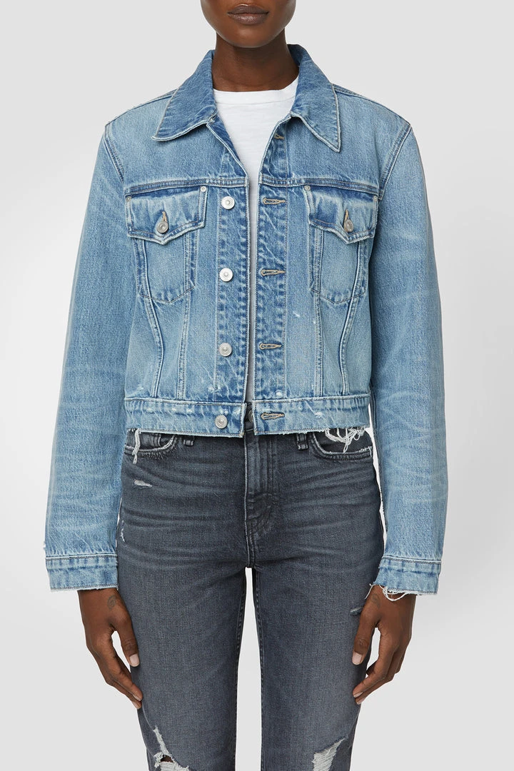 Hudson Jeans Cropped Trucker Jacket Women's 5 Hudson Jeans Cropped Trucker Jacket Women's