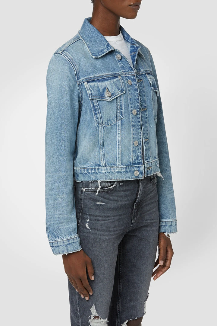 Hudson Jeans Cropped Trucker Jacket Women's 7 Hudson Jeans Cropped Trucker Jacket Women's