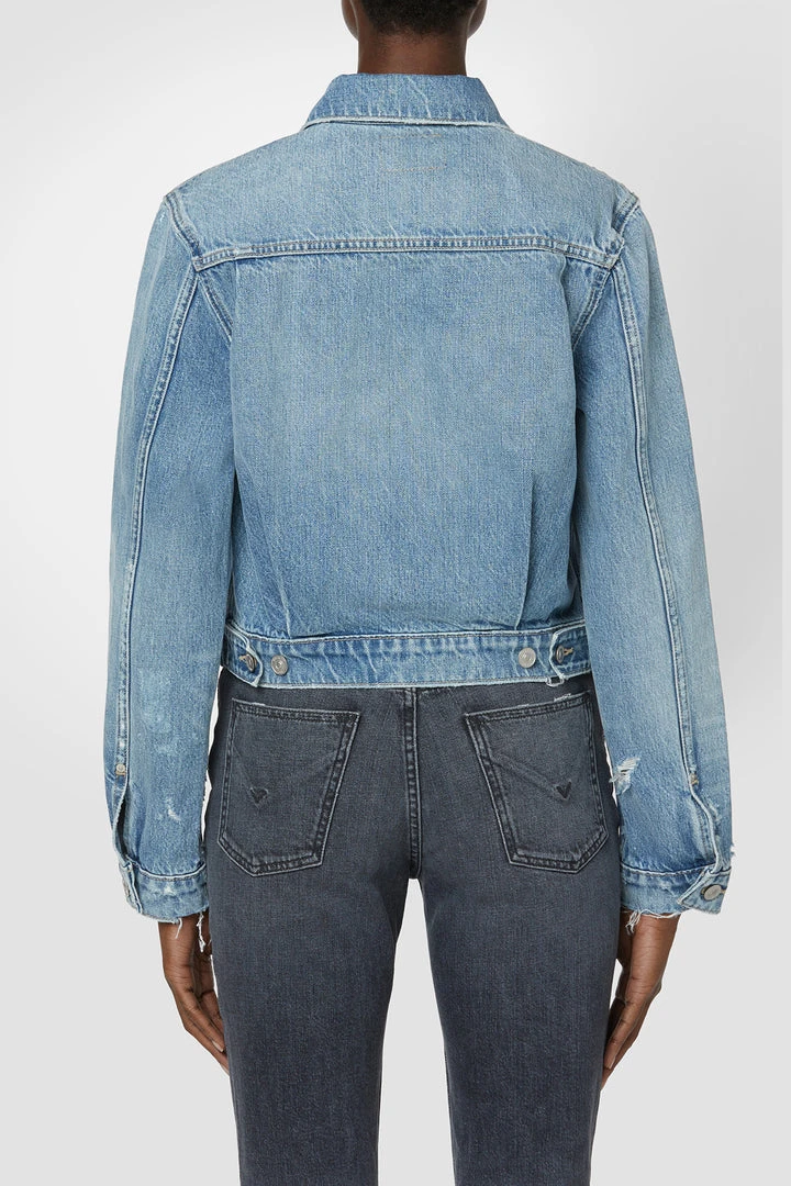 Hudson Jeans Cropped Trucker Jacket Women's 6 Hudson Jeans Cropped Trucker Jacket Women's