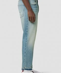 Hudson Jeans No Work No Check Straight Leg Crop Jean